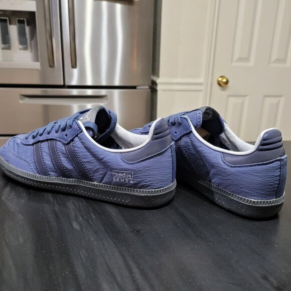 Adidas Samba Men's Sz 4.5/Women's Sz 5.5 Originals OG Preloved Blue Ink Sneakers - Picture 14 of 15